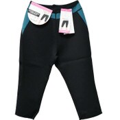 Wholesale - MED. BLK/TEAL WOMEN NEOPRENE CAPRI (FLAT PACKED) C/P 12, UPC: 191730130980